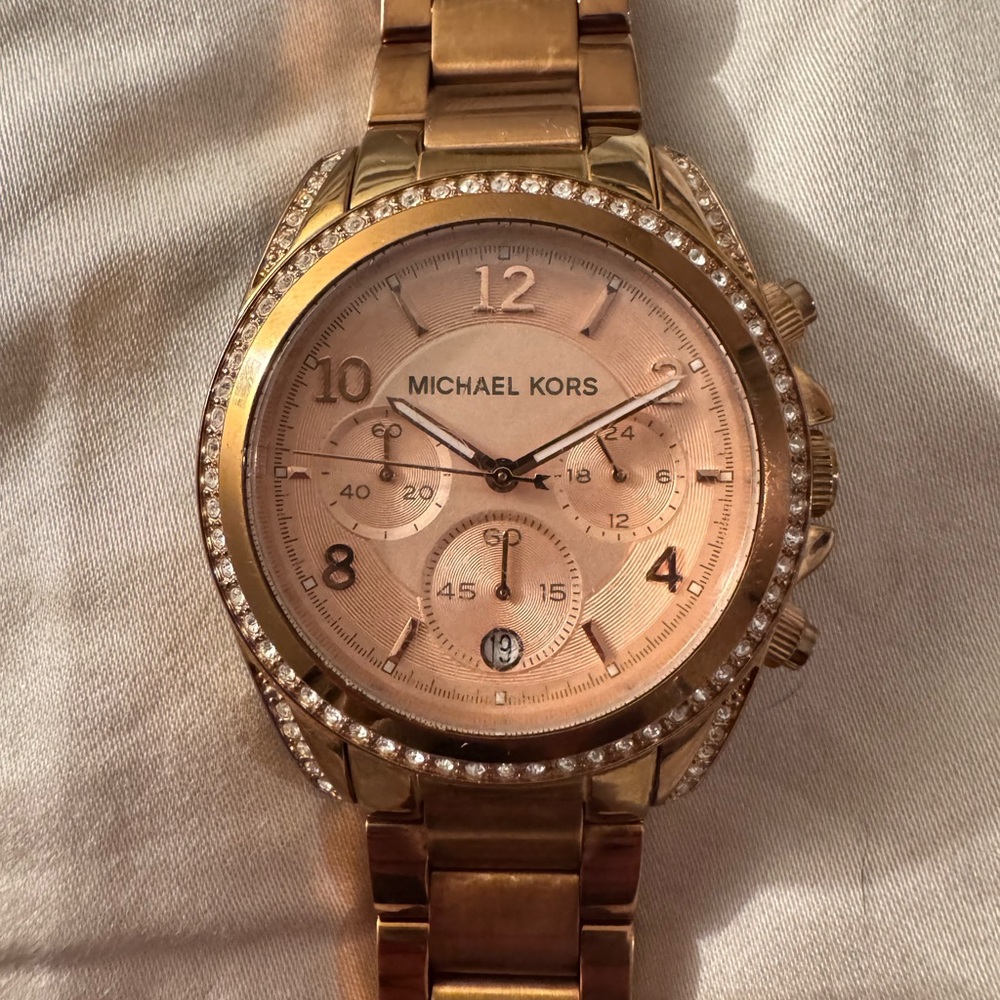 Michael Kors Rose Gold Chronograph Watch
